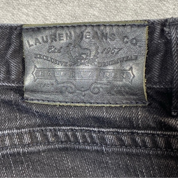 LRL Ralph Lauren Jeans Womens Sz 10 Black Classic Bootcut Mid Rise Casual Denim - Picture 9 of 14